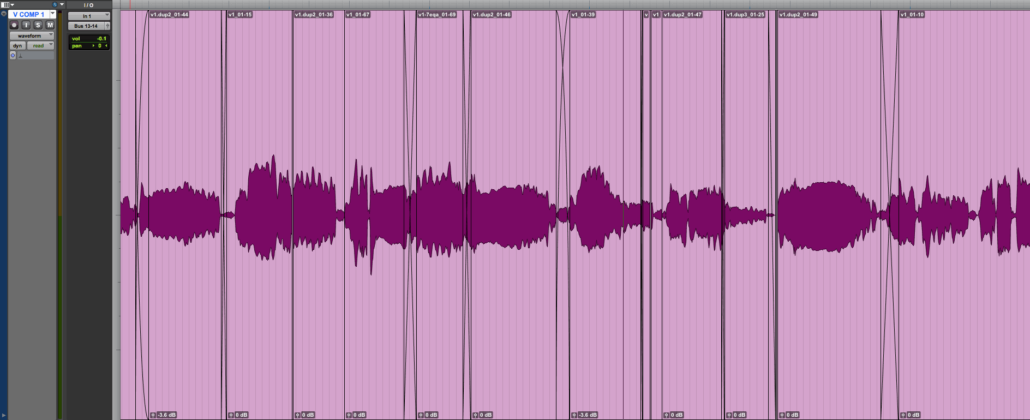 Audio Editing Services DAW Edit Window | Audio Editing Services