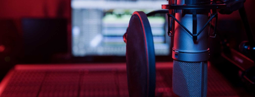 close up microphone pop filter studio 1