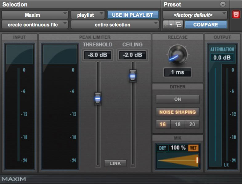 Pro Tools Maxim