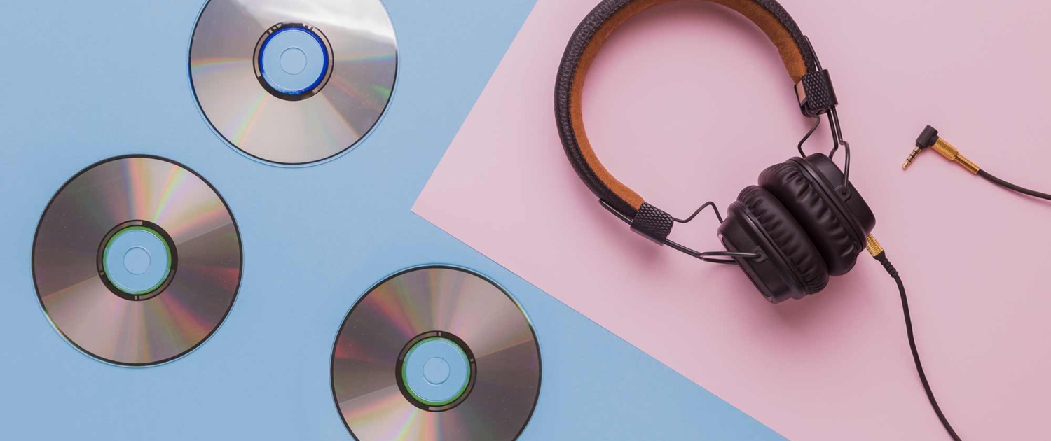 music cds headphones
