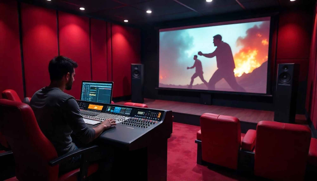 How does film mixing differ between theatrical & streaming? audio-mixing-dub-stage