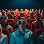 people watching movie 3d