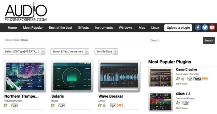 Sfx Plug Download FREE Audio Plugins at These Websites, VST/AU/AAX