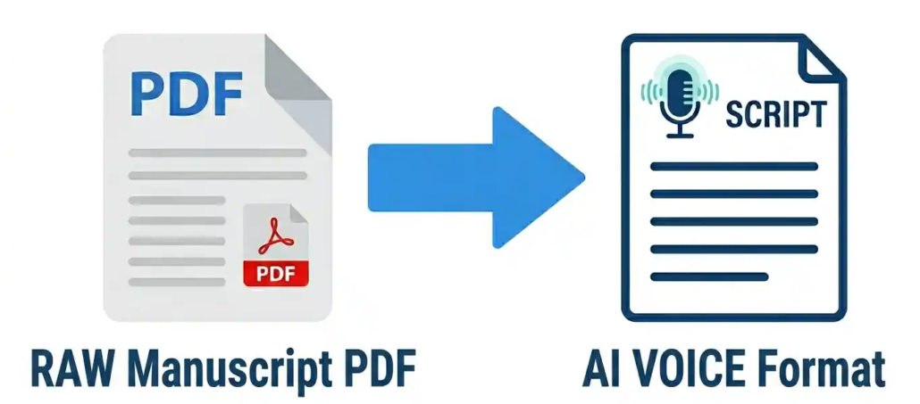 PDF Manuscript to Audiobook Adaptation: The Complete Preparation Guide PDF Manuscript to AI Voice TTS