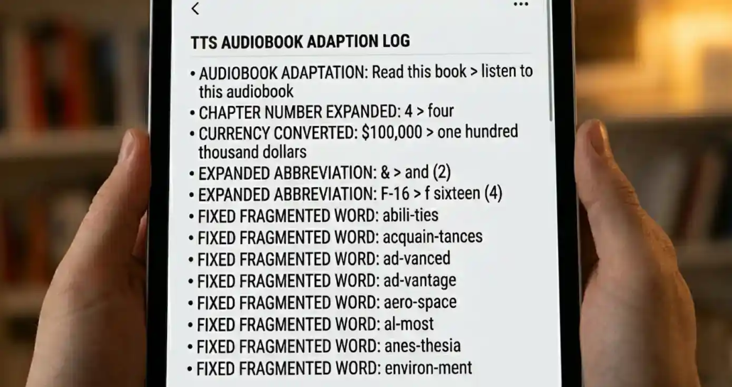 Audiobook TTS Adaption
