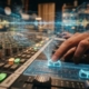 audio-mixing-console-hand-digital Audio mixing console, hand, digital